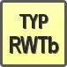 Piktogram - Typ: RWTb